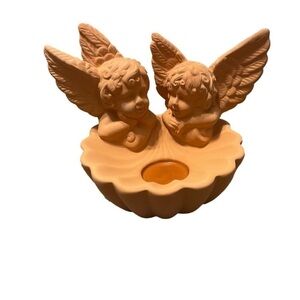 Partylite Terra Cotta Hanging Angel Wall Sconce‎ NIB